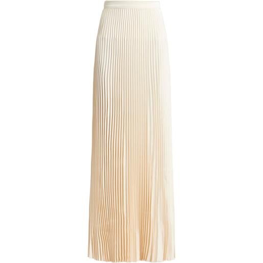 L'IDÉE gonna gala lunga plissettata - toni neutri