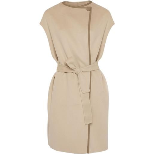 Yves Salomon mantella con cintura - toni neutri