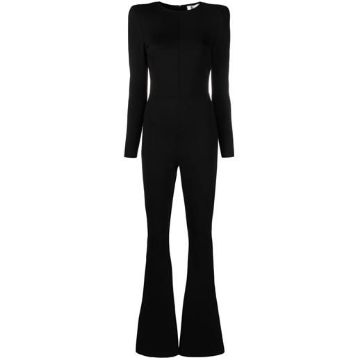 NISSA tuta intera con gamba svasata - nero