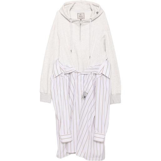 Maison MIHARA YASUHIRO abito con cappuccio - grigio