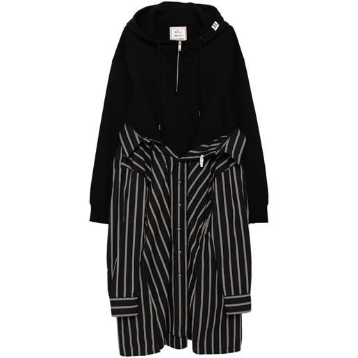 Maison MIHARA YASUHIRO abito con cappuccio - nero