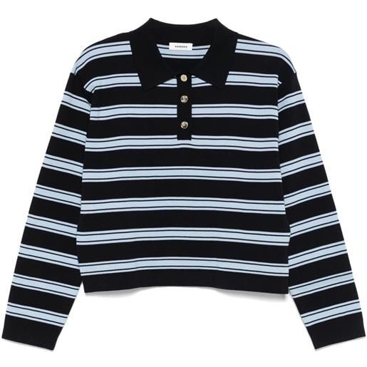 SANDRO polo a righe - blu