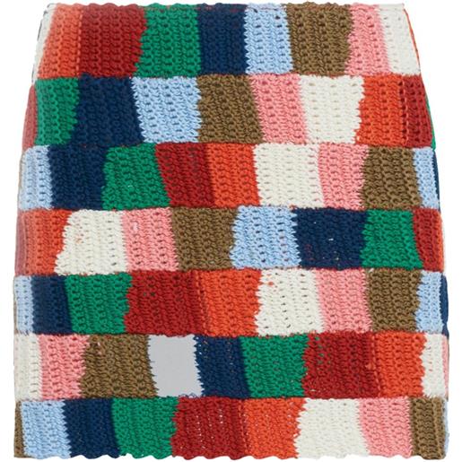 Marni gonna con design color-block - rosso