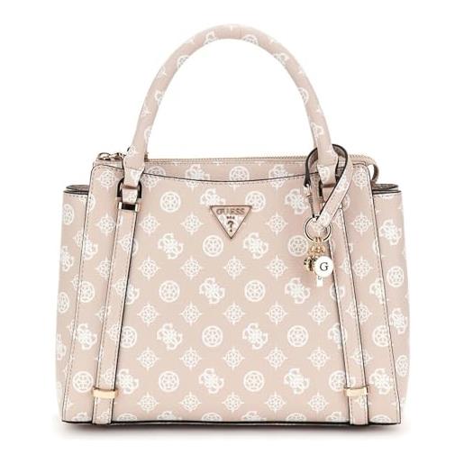 GUESS eco erica 2 compartment satchel sand logo