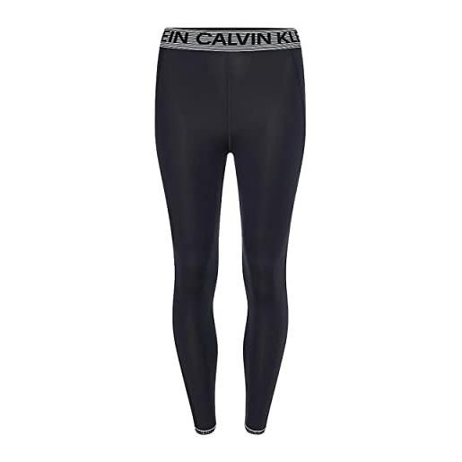 Calvin Klein Performance calvin klein - leggings donna con inserto a rete - taglia xs