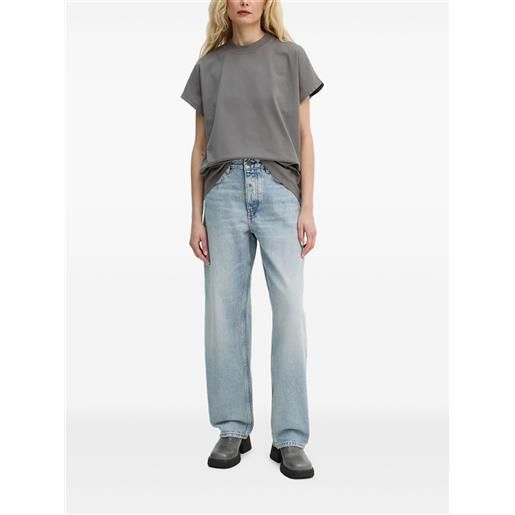 Won Hundred jeans con applicazione logo - blu