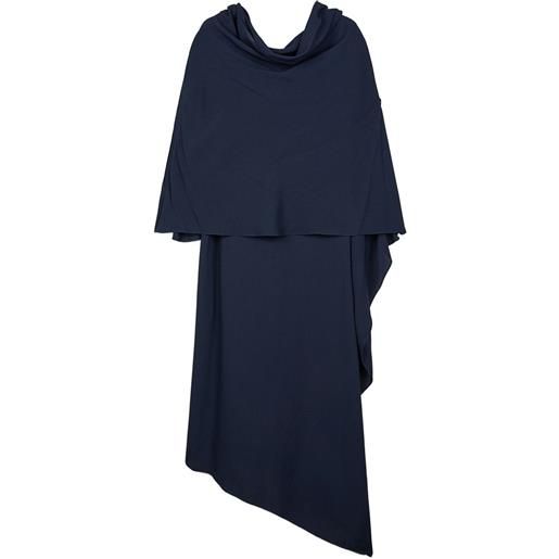 Ports 1961 abito midi con mantella - blu
