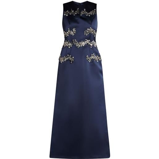 Dice Kayek abito con strass - blu