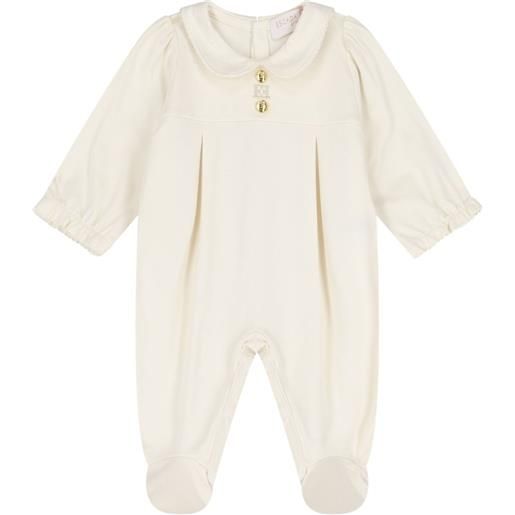 Escada Kids pigiama con colletto alla peter pan - toni neutri