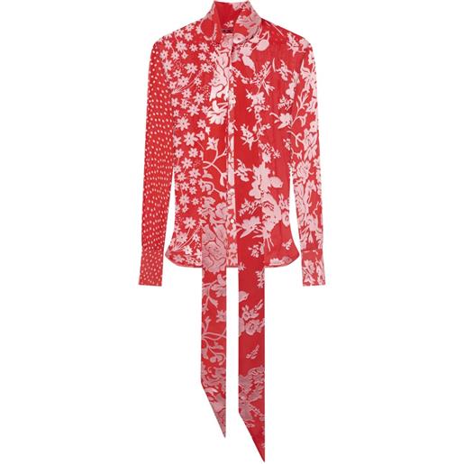 Marine Serre blusa a fiori - rosso