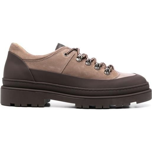 Brunello Cucinelli stringate bicolore - marrone