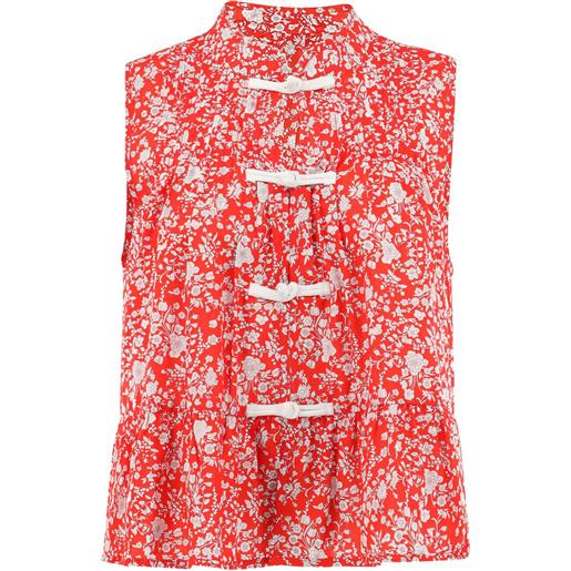 Sea top lucille liberty a fiori - rosso