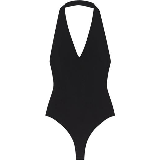 A.L.C. body lila con scollo all'americana - nero