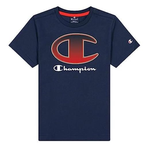 Champion maglietta a maniche corte marca modello maglietta a maniche corte crewneck t-shirt b blu navy
