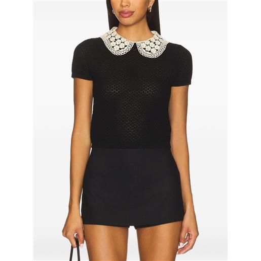 alice + olivia top a maniche corte - nero