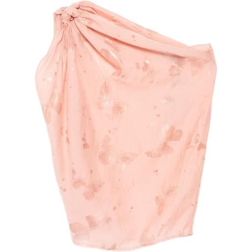 BLAKLACE canotta con stampa butterfly - rosa