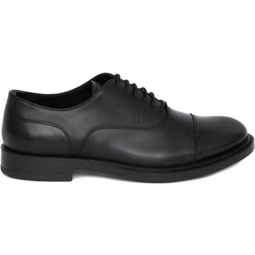 Tod's stringate in pelle - nero