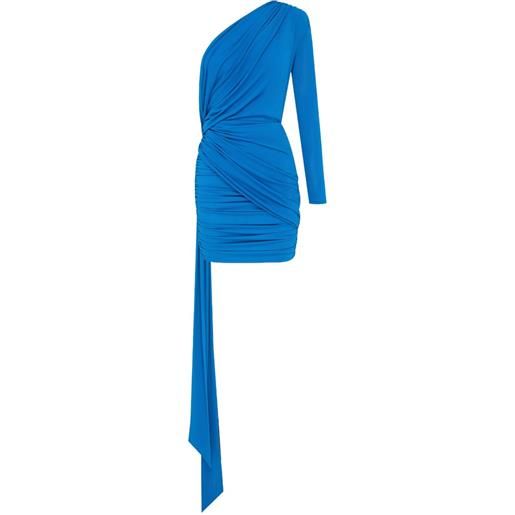 Alex Perry abito corto monospalla - blu