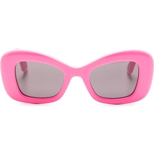 Alexander McQueen Eyewear occhiali da sole cat-eye bold - rosa