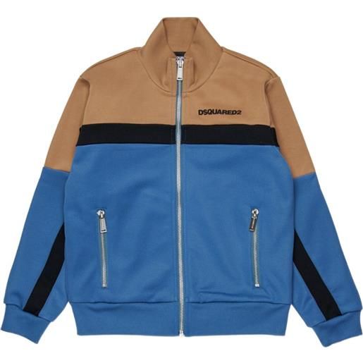 DSQUARED2 KIDS cardigan in jersey - blu