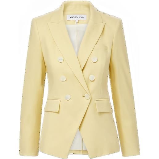 Veronica Beard giacca doppiopetto miller - giallo