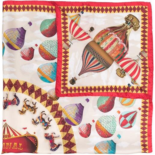 Aspinal Of London foulard air balloon - rosso