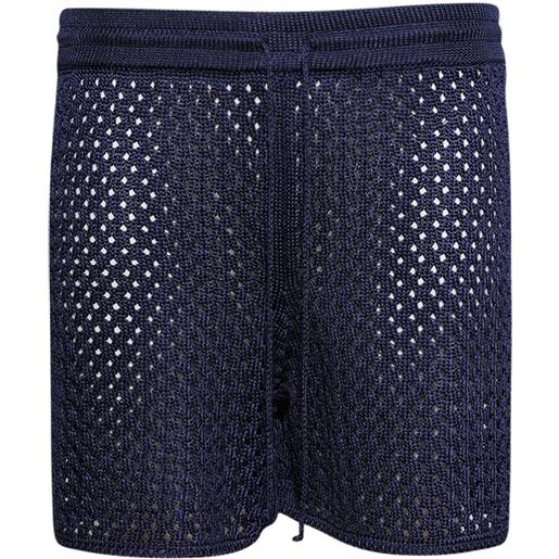 Calle Del Mar shorts traforati - blu