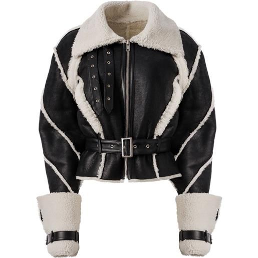 Almaz giacca con cintura - nero