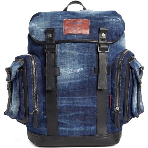 DSQUARED2 zaino denim - blu