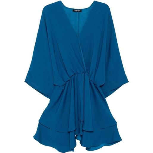 BLAKLACE abito drappeggiato - blu