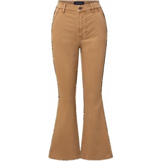 Veronica Beard jeans svasati a vita alta - marrone