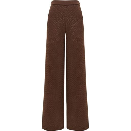 12 STOREEZ leggings ampi traforati - marrone