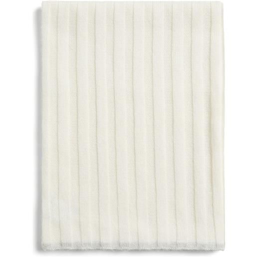 Brunello Cucinelli Kids sciarpa in cashmere - toni neutri