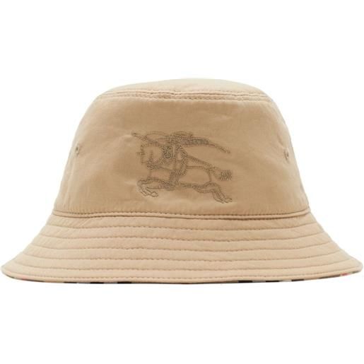 Burberry Kids cappello bucket reversibile - toni neutri