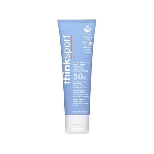 Thinksport clear zinc sunscreen lotion spf 50 89ml