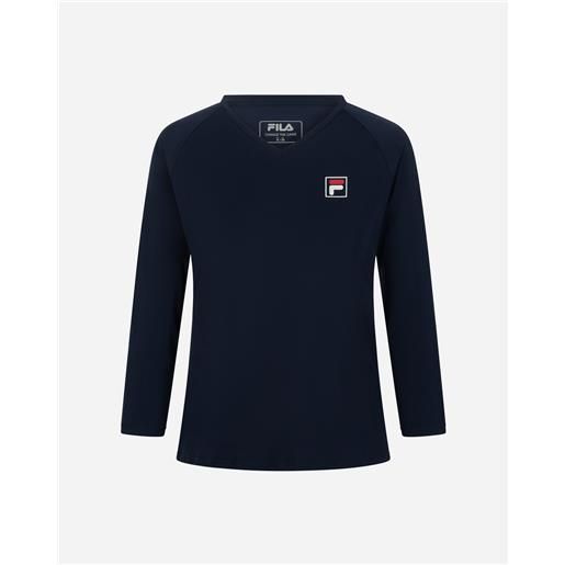 Fila court line w - t-shirt tennis - donna - blu