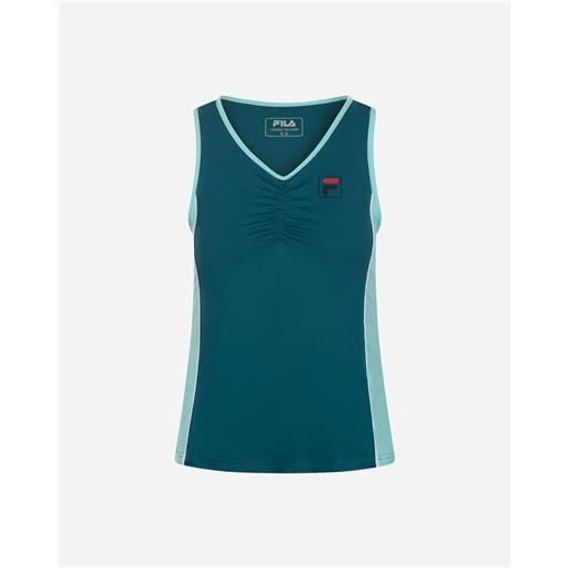 Fila court line w - t-shirt tennis - donna - verde