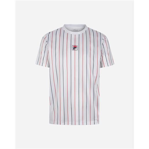 Fila court line m - t-shirt tennis - uomo - bianco