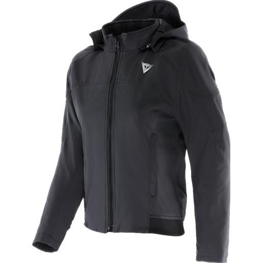 Dainese ignite 2 soft shell hoodie tex jacket lady | black | dainese