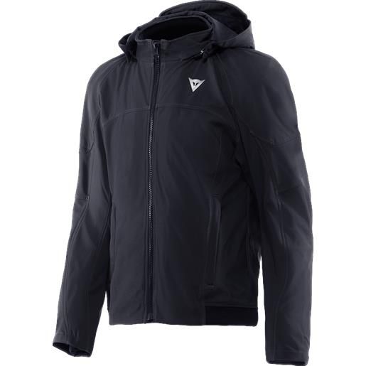 Dainese ignite 2 soft shell hoodie tex jacket | black | dainese