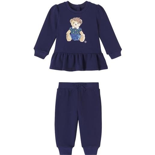 Polo Ralph Lauren Kids baby - top e pantaloni sportivi in misto cotone