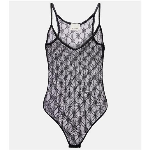 Isabel Marant body mildy in pizzo trasparente