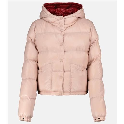 Moncler piumino cropped bardanette con cappuccio