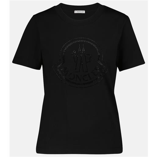 Moncler t-shirt in jersey di cotone con logo
