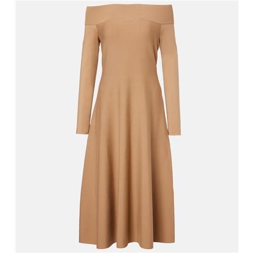 Ralph Lauren Collection abito midi abrillong in misto cashmere