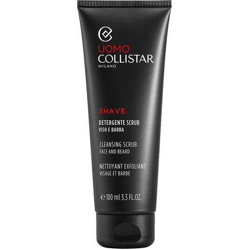 Collistar uomo shave detergente scrub 100 ml esfoliante detossinante purificante tubetto
