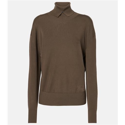 Burberry dolcevita in ciniglia di lana