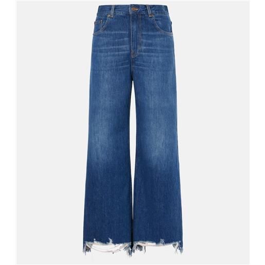 Chloe chloã© jeans a gamba larga e vita media