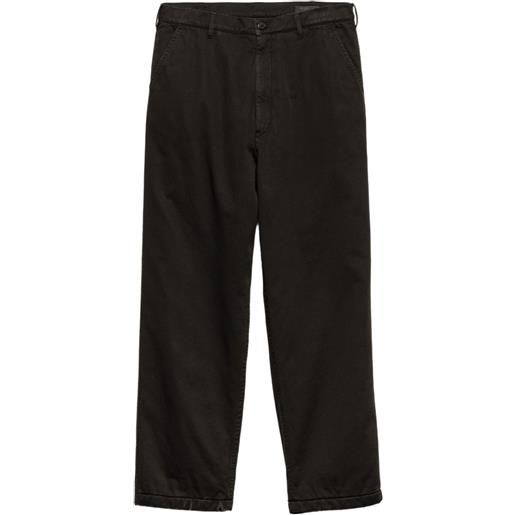 Prada pantaloni con logo - nero