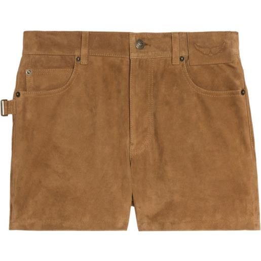 Zadig&Voltaire shorts con fibbia - marrone